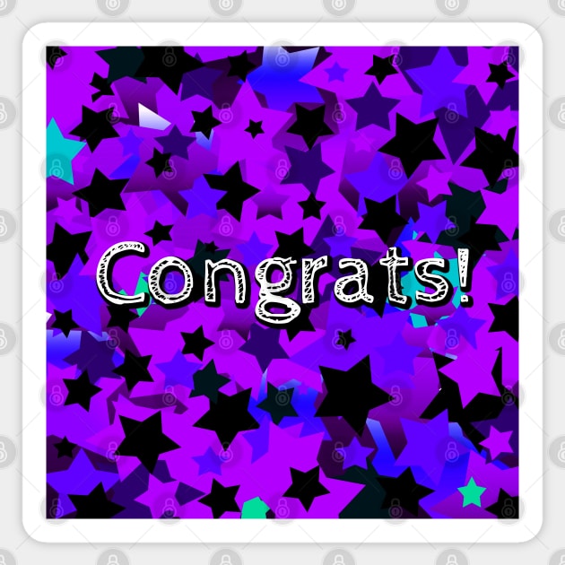 Congrats! Punk Stars Sticker by BlakCircleGirl